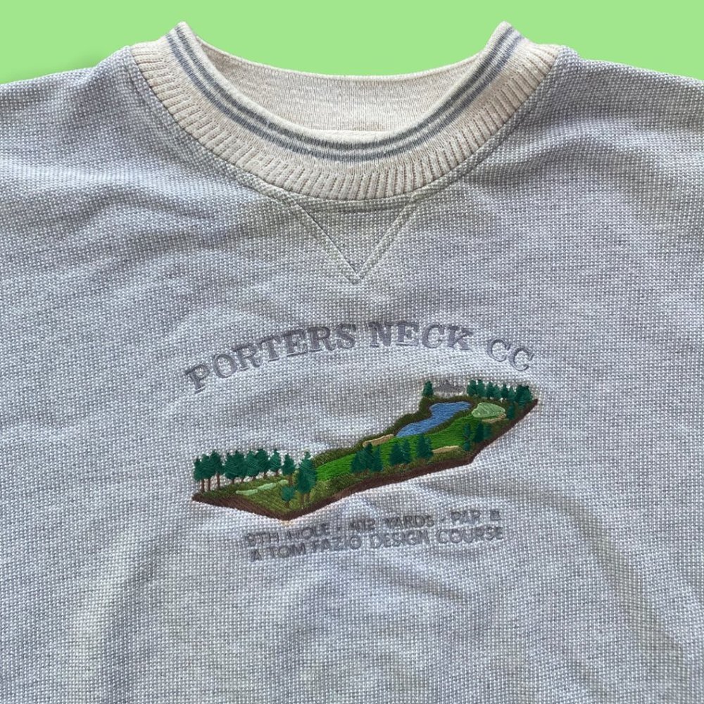 Vintage 80s Retro Golf Course Crewneck Sweatshirt